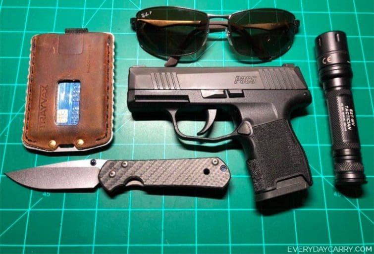 Sig Sauer P365 Micro Compact Edc Everyday Carry Pocket Dump Of The Day The Truth About Guns