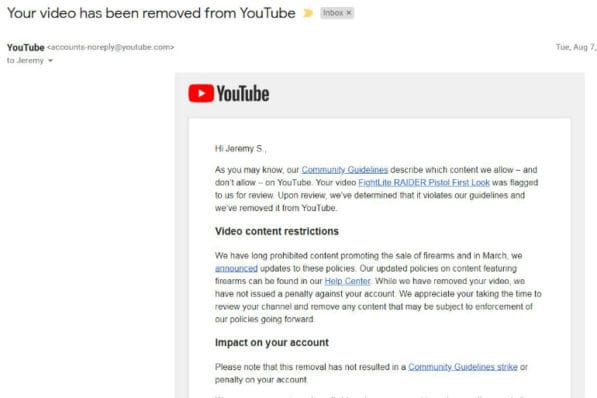 YouTube Cracks Down: All Gun Content Is Now Fair Game For Removal - The ...