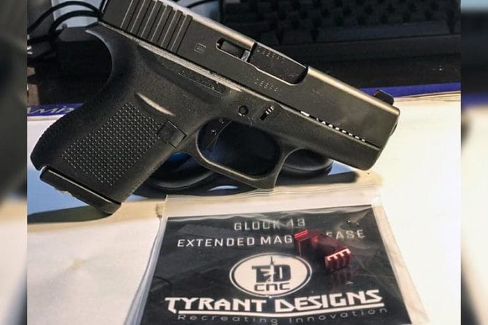 Gear Review Tyrant Designs Extended Mag Release For Glock 43 With