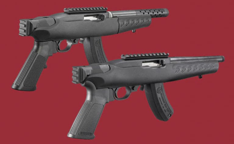 Ruger Adds Two 22 Charger Pistol Models With Rear Pic Rail Brace Mounts The Truth About Guns 1303