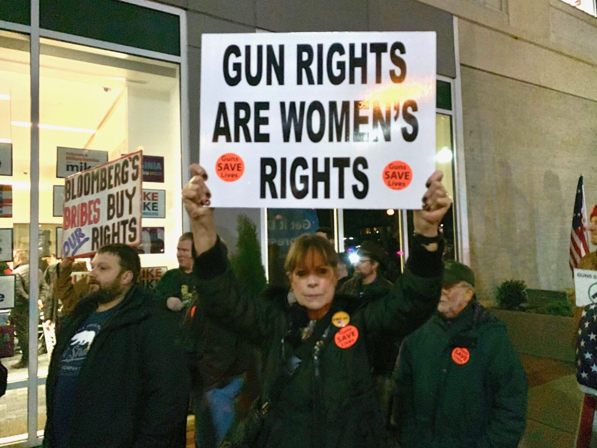 Bloomberg Arlington gun control protest