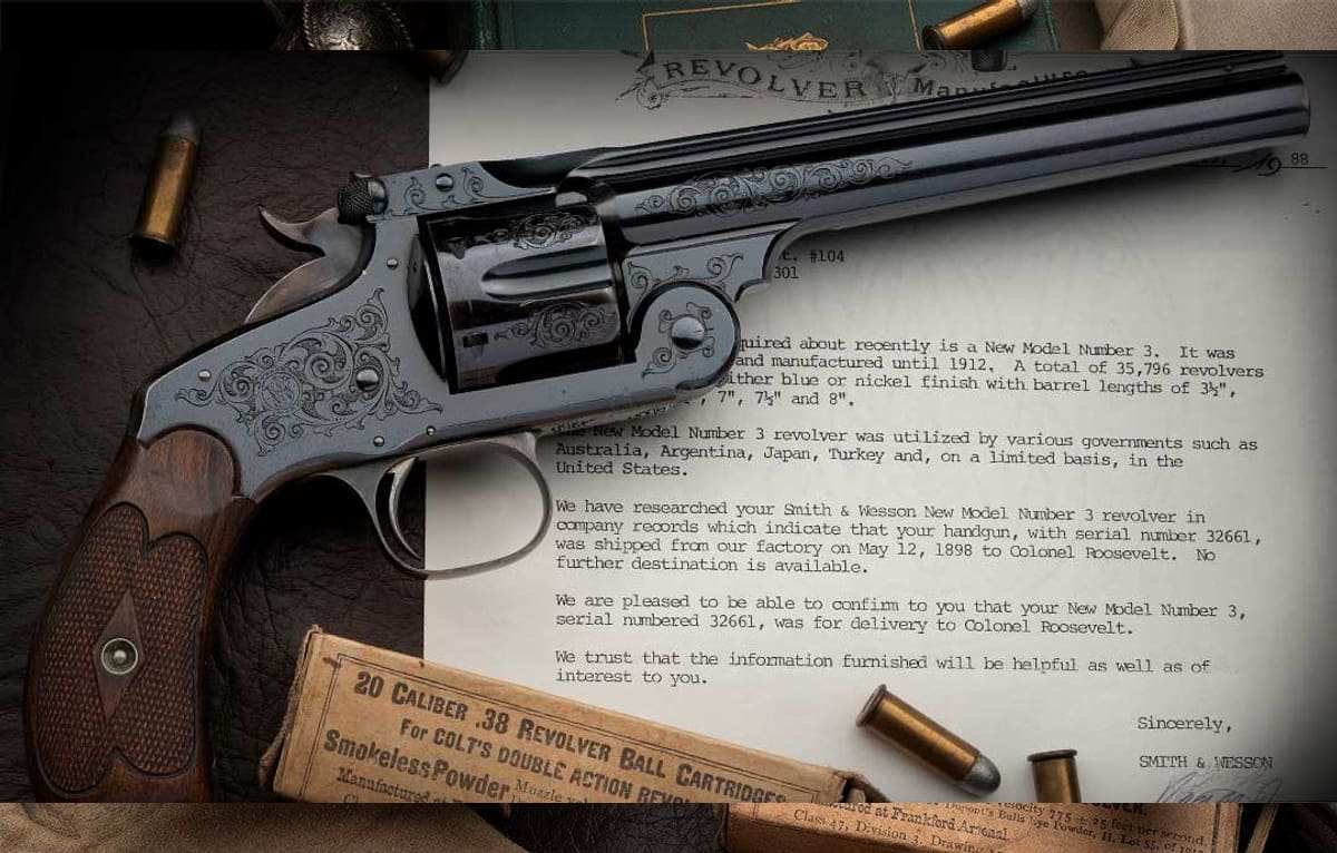 Bully Teddy Roosevelts Smith And Wesson No3 Revolver Sold At Auction For Over 910000 The 9497