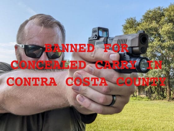 Contra Costa County Sheriff Won’t Allow CCL Holders to Carry With Red Dots, Lasers, or Pistol Lights